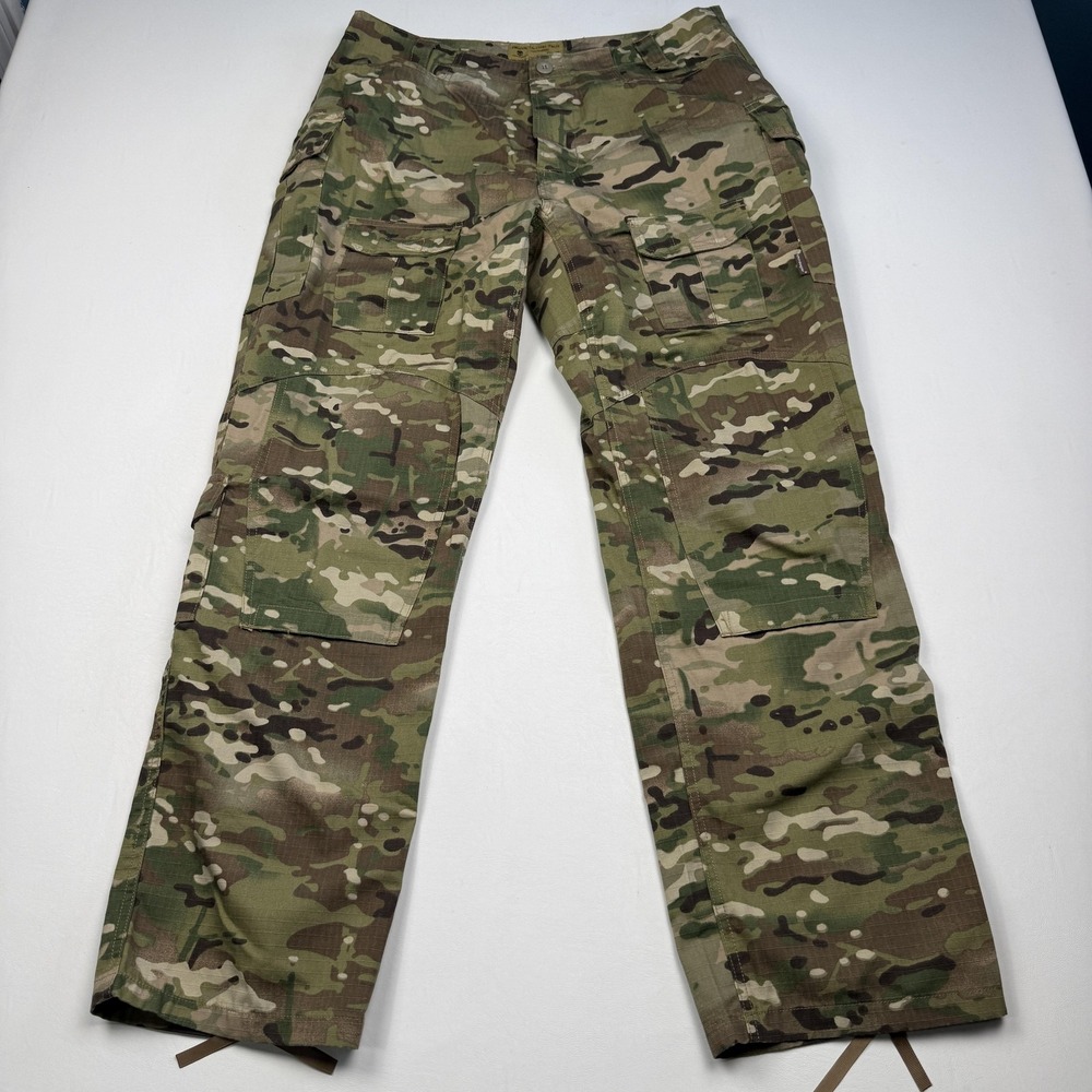 Emerson Tactical Pants Mens 36x33 Green Camo Cargo Tactical Army Workwear